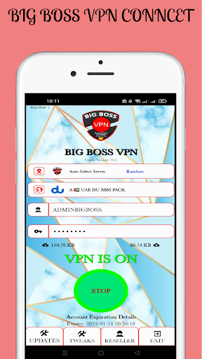 BIG BOSS VPN スクリーンショット 1