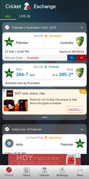 Cricket Exchange Screenshot 2