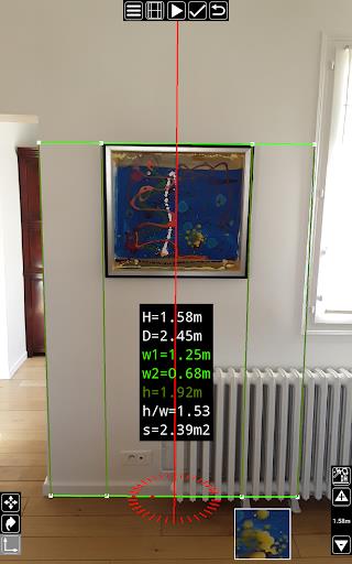 3D Measurement App - Plumb-bob Captura de tela 3