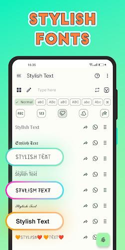 Stylish Text - Fonts Keyboard Capture d'écran 2