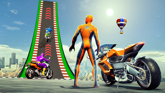 Super Hero Game - Bike Game 3D Captura de tela 3