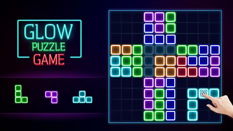 Glow Block Puzzle Captura de tela 2