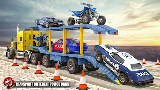 Police Transport Car Parking स्क्रीनशॉट 4