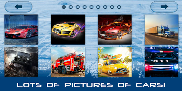 Cars Puzzles Game for boys 스크린샷 1