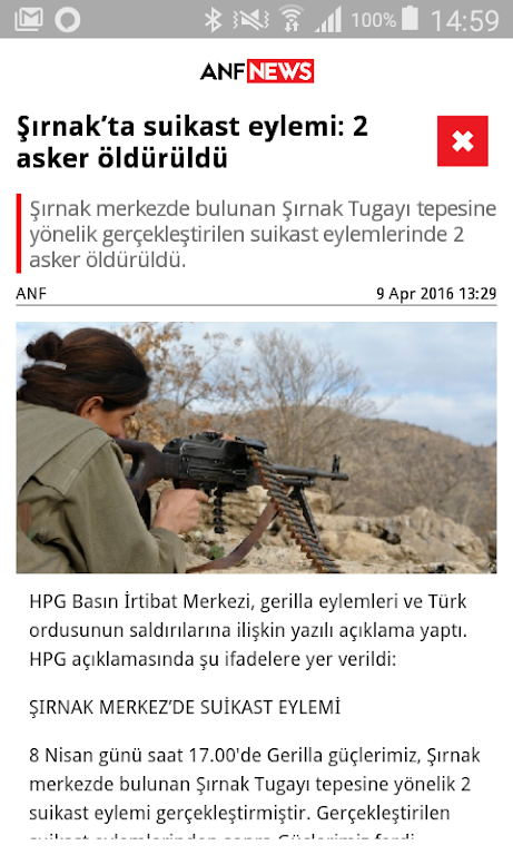 ANF Haber Ajansı Capture d'écran 2