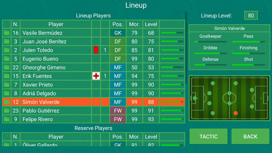 Football Team Manager Captura de pantalla 1