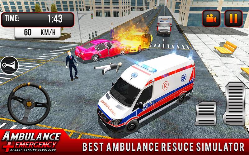 911 Ambulance City Rescue Game應用截圖第3張