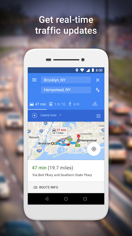 Google Maps Go - 路線、路況及大眾運輸應用截圖第2張