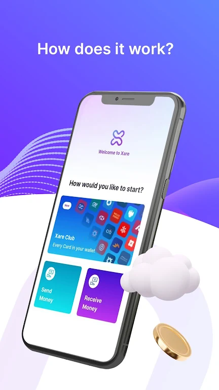 Xare - Share Debit,Credit card Capture d’écran 3
