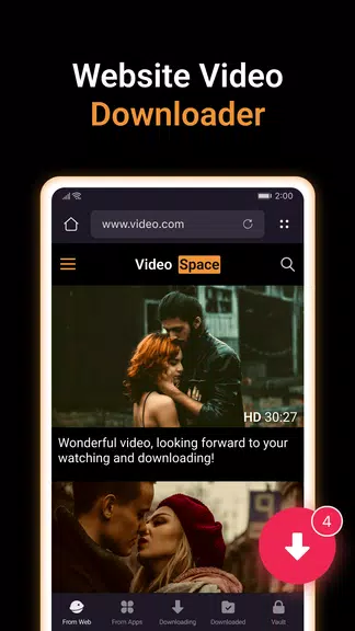 X Video Downloader & Player Captura de tela 1