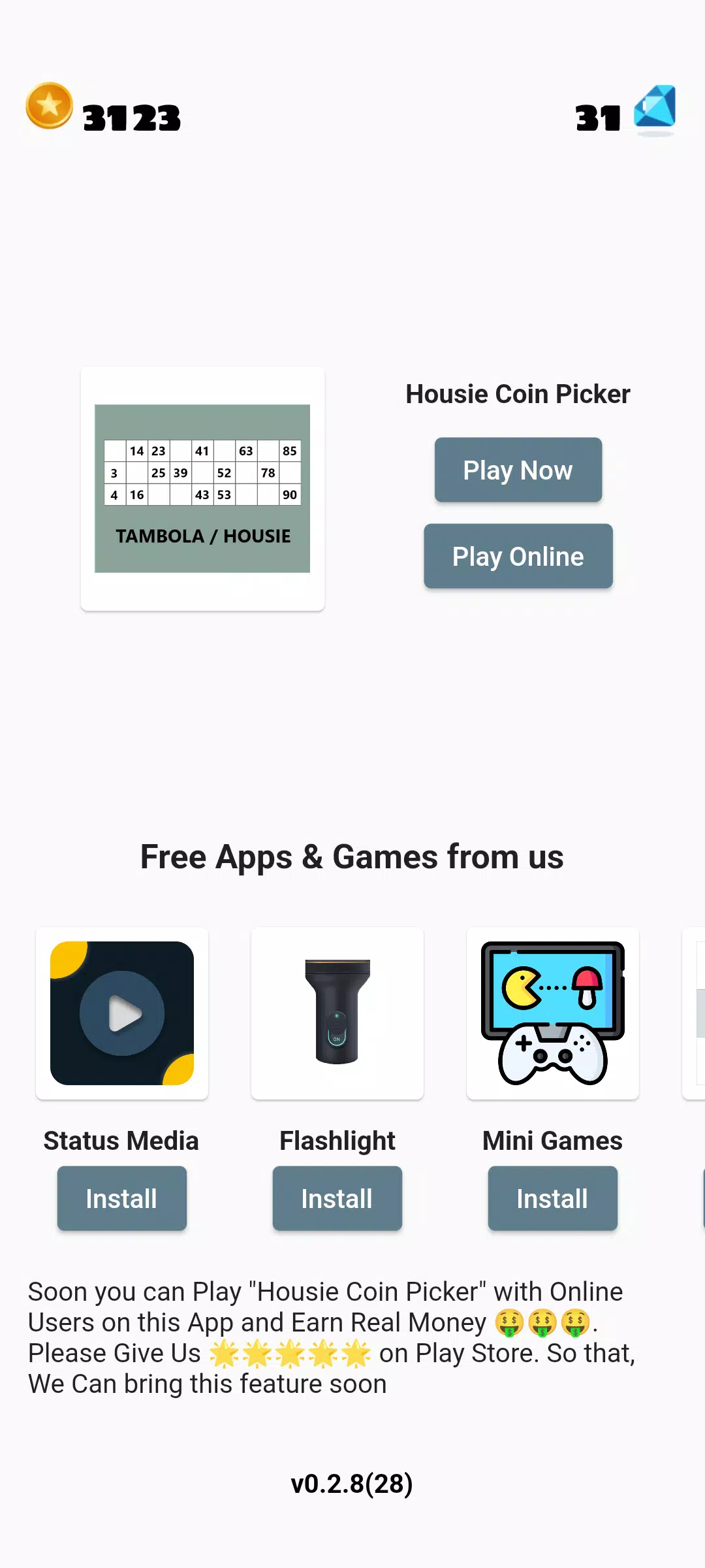 Tambola Housie Coin Picker Screenshot 1