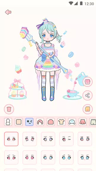Cute live star:dress up avatar 스크린샷 2