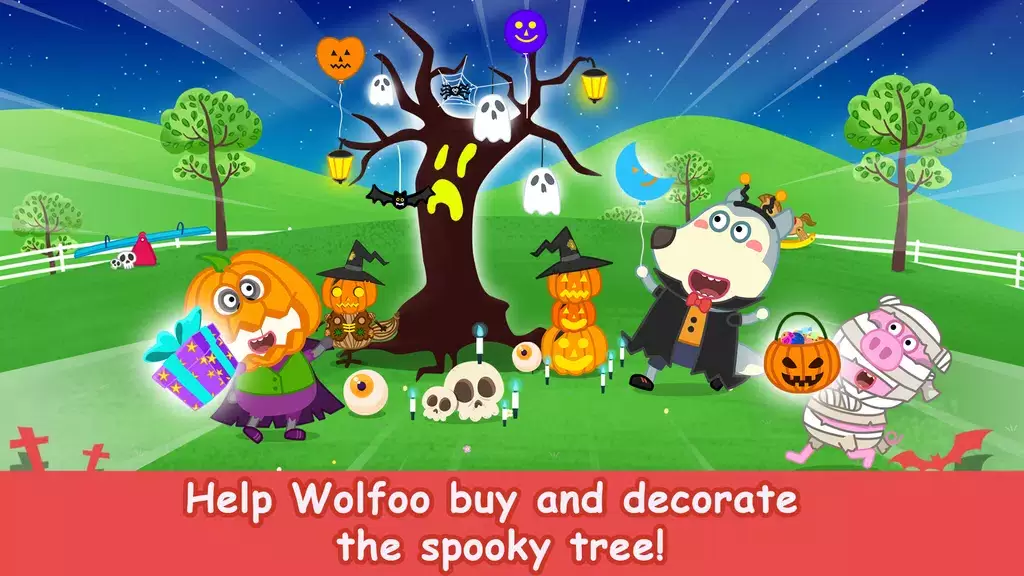 Wolfoo School Halloween Night Скриншот 4