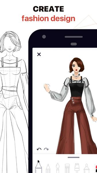 Fashion Design Sketches Book Screenshot 1