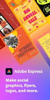 Adobe Express: Graphic Design スクリーンショット 1