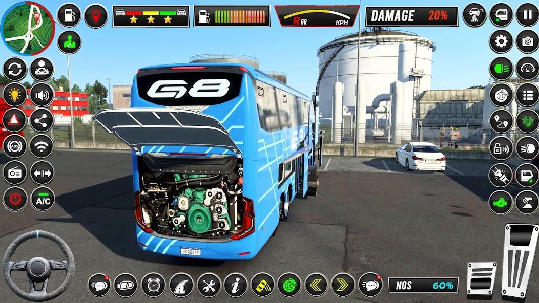 Coach Bus Driving- Bus Game Mod Captura de pantalla 3