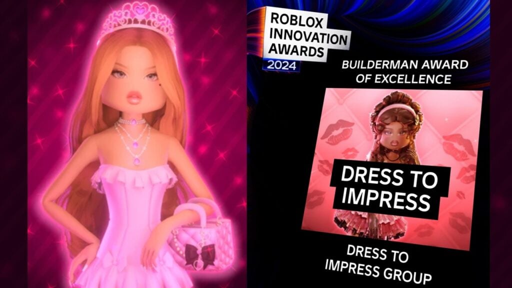 Dress To Impress ganha em grande no Roblox Innovation Awards 2024!