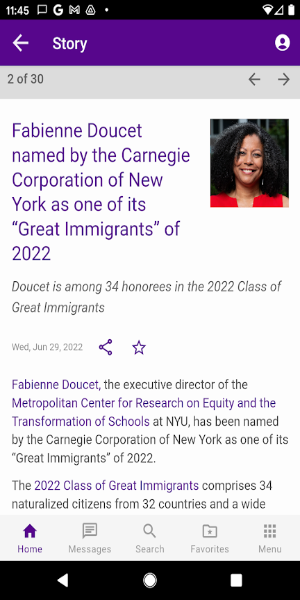 NYU Mobile Screenshot 3