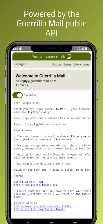 Guerrilla Mail - Temp Mail Скриншот 2