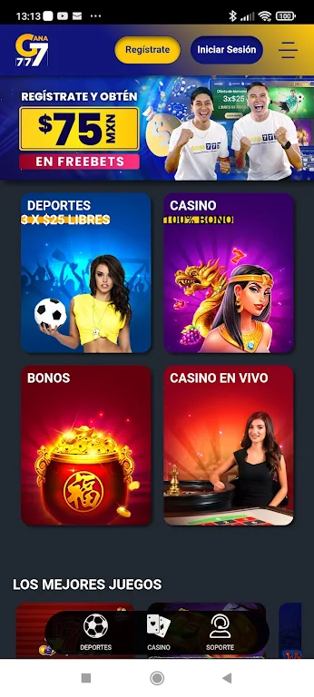 Gana777 Apuestas y Casino Screenshot 1