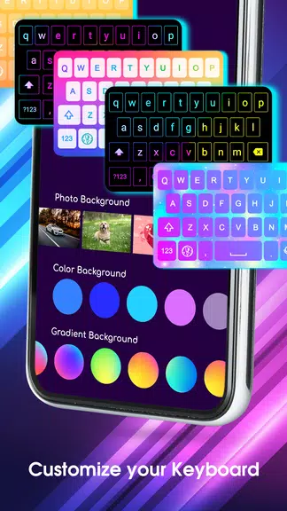 Neon LED Keyboard: Clavier LED Capture d’écran 4