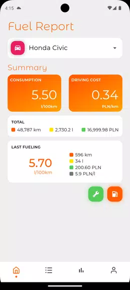 Fuel Log - Mileage And Service應用截圖第1張