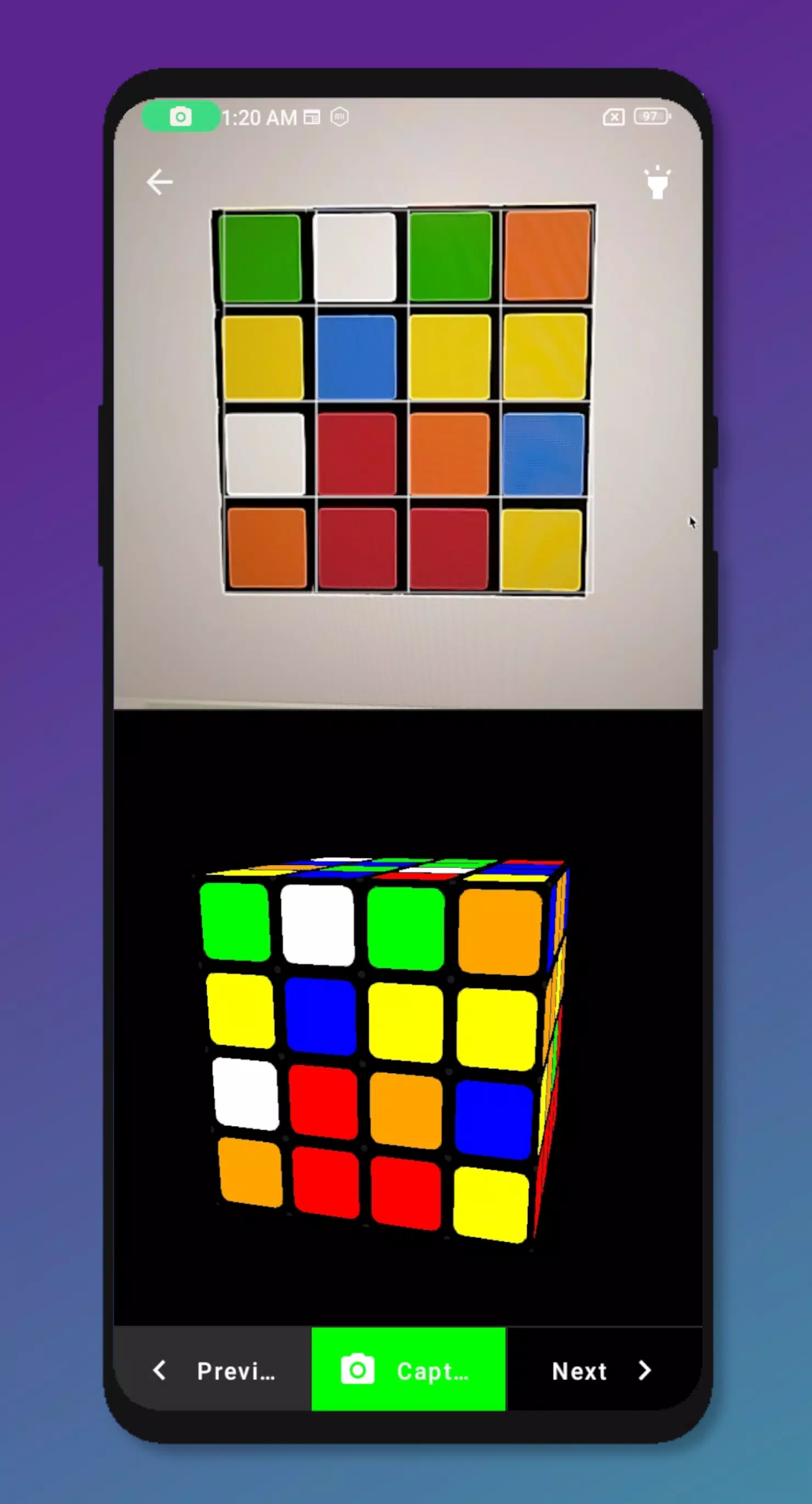 Rubik’s Cube Solver 4x4 스크린샷 2