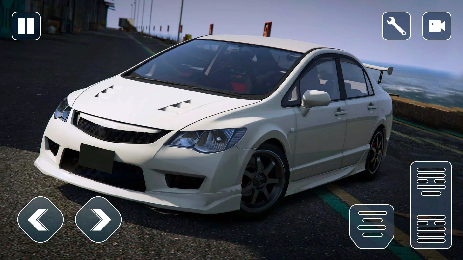 Furious Civic Car City Race स्क्रीनशॉट 3