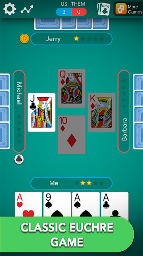 Euchre Classic Card Game 스크린샷 1
