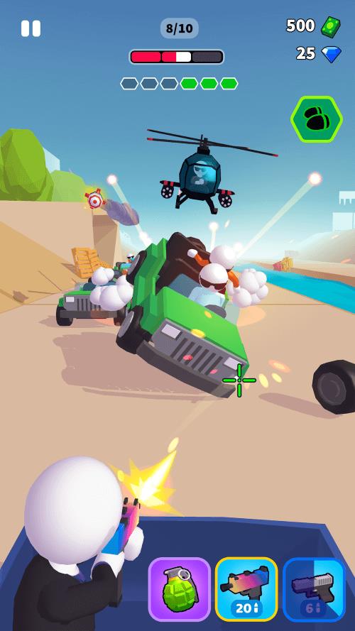 Rage Road - Schießen Spiele Screenshot 1
