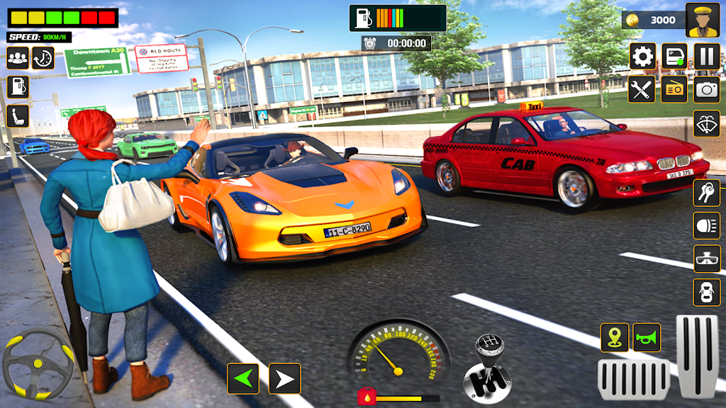 City Cab Driver Car Taxi Games Captura de pantalla 4