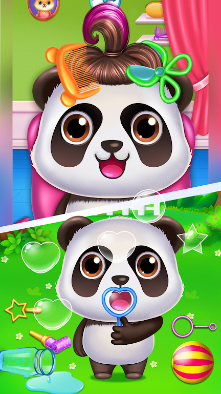 Panda caretaker pet salon game Captura de tela 2