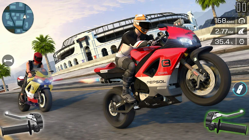 Highway Bike Riding Simulator Captura de tela 4