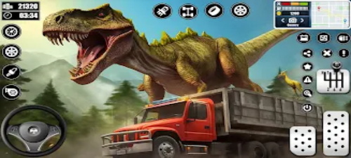 Dino Transporter Truck Games Captura de pantalla 1