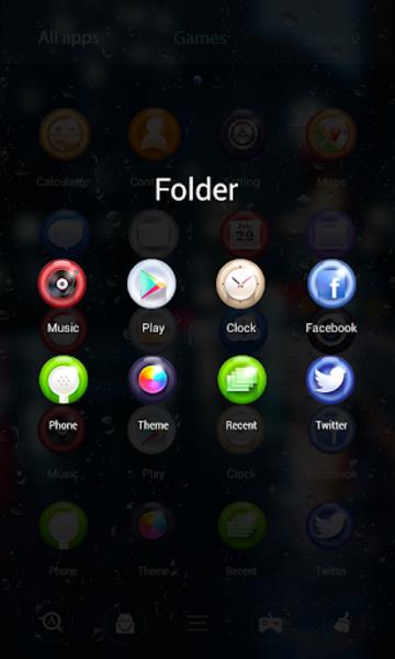 Drop Rain 3D GOLauncher EX Theme Screenshot 2
