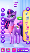 Magical Unicorn Candy World Captura de pantalla 2