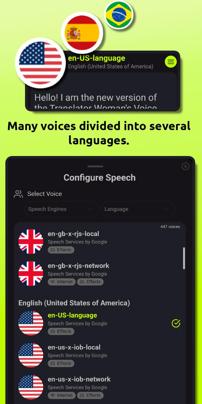 Translator Woman's Voice - TTS Screenshot 4