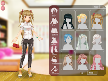 Anime Girl Creator & Dress Up Screenshot 2