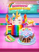 Rainbow Unicorn Cake Captura de pantalla 4