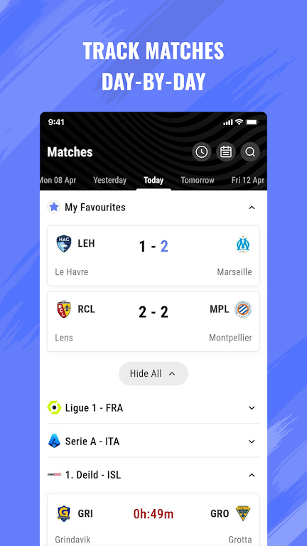 GoalBlitz : Euro 2024 Score應用截圖第2張