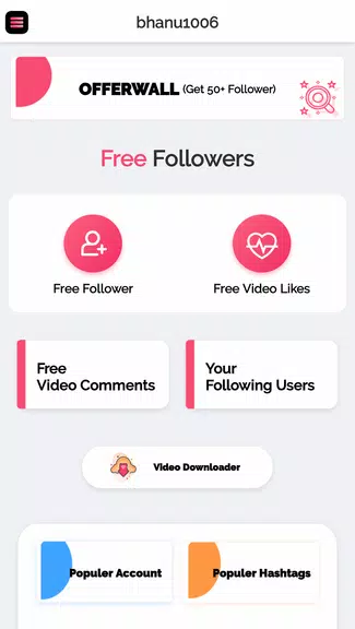 Get fans for tik likes tok - likes & followers Скриншот 2
