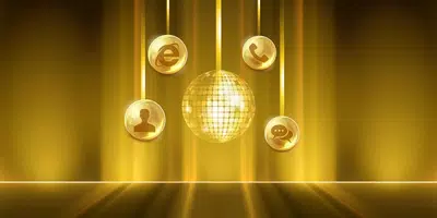 Golden Disco Vintage Theme スクリーンショット 1