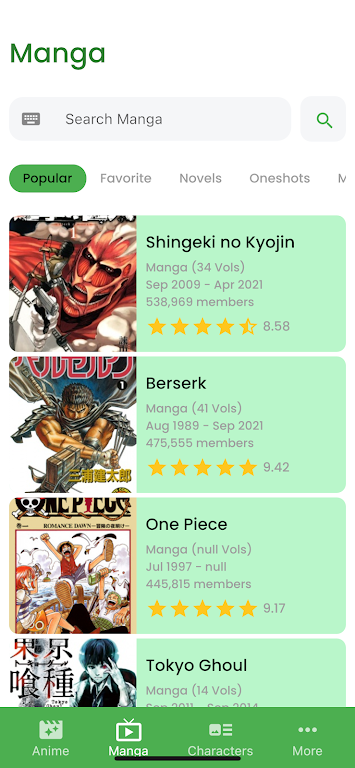 9Anime and Manga Captura de pantalla 2