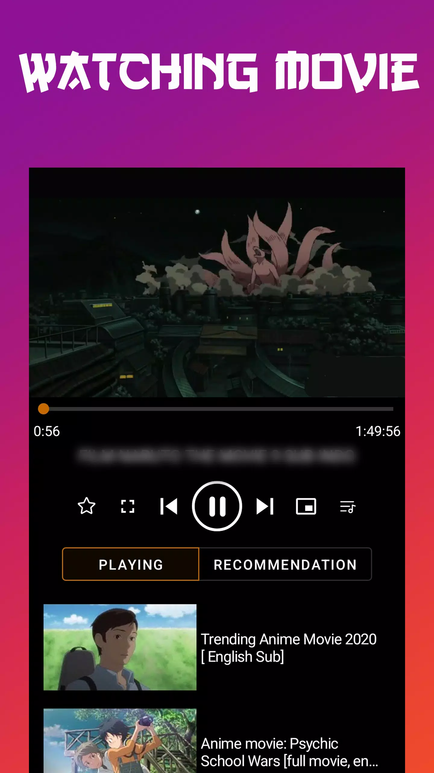 Anime tv - Anime Watching App स्क्रीनशॉट 2