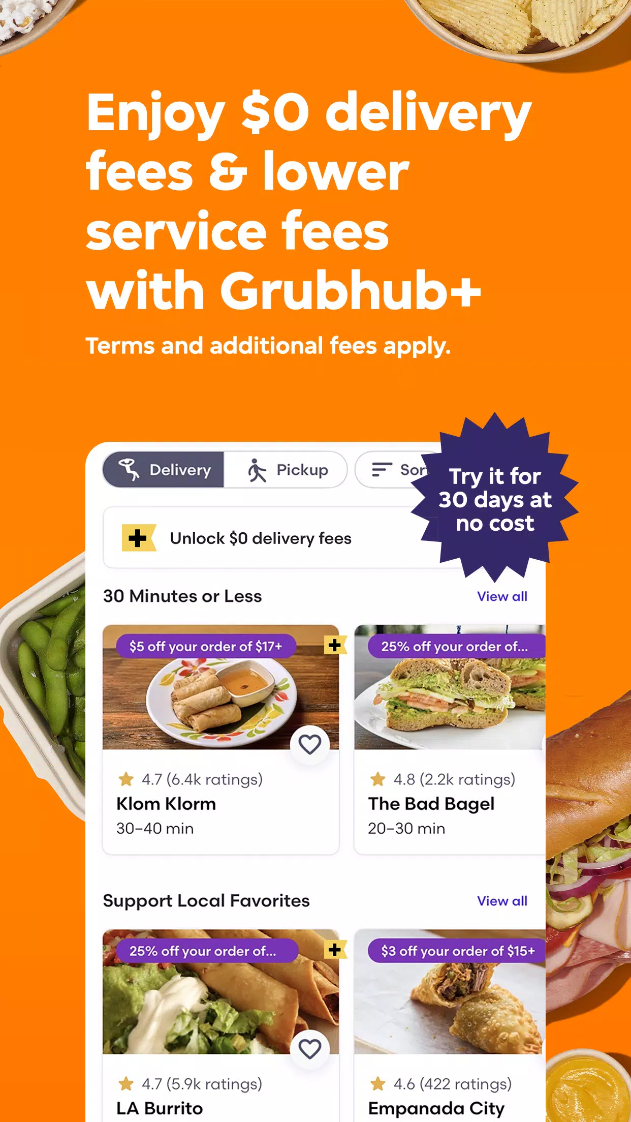 Grubhub: Food Delivery 스크린샷 4