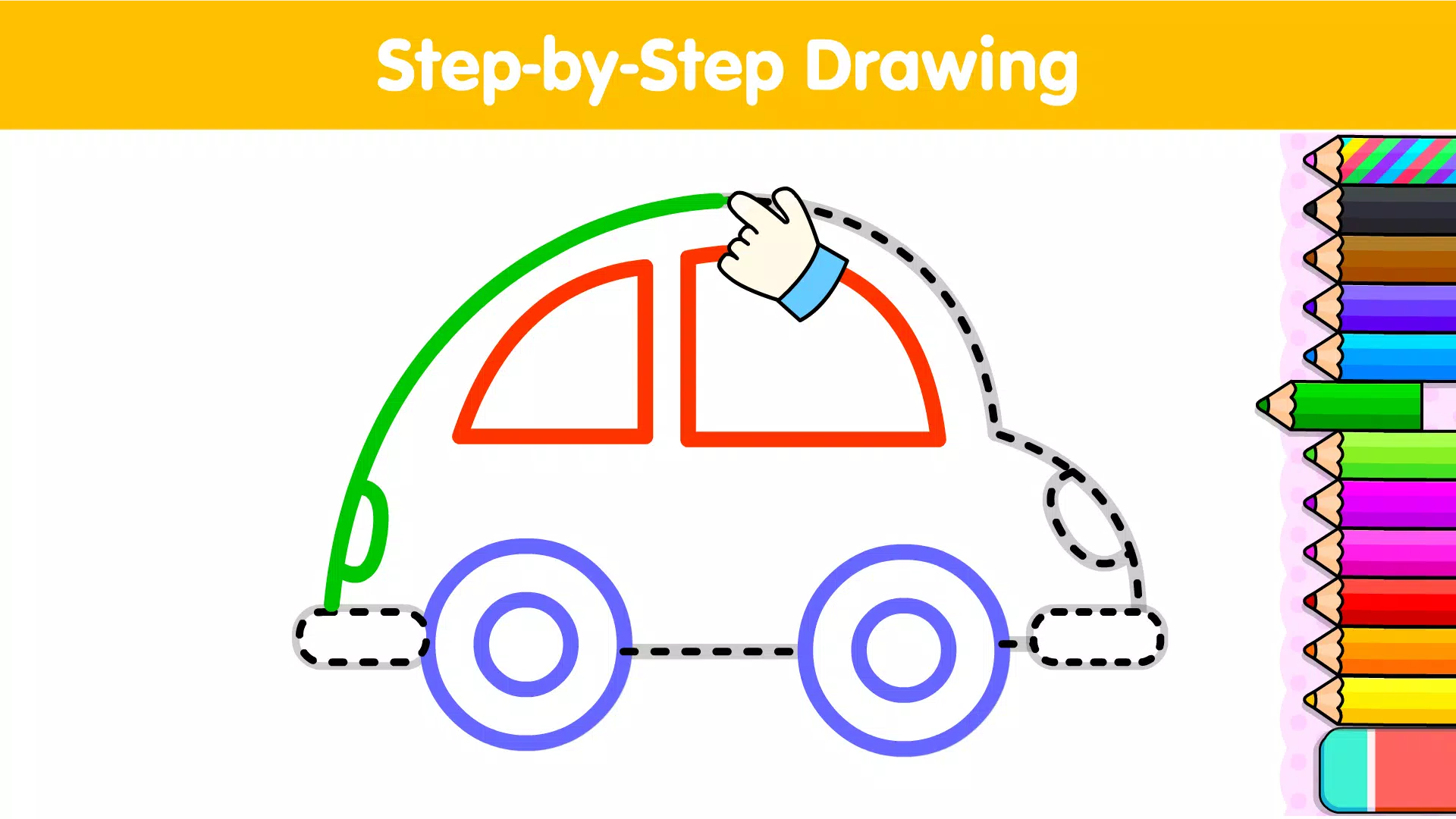 Kids Drawing & Coloring Book Capture d’écran 2