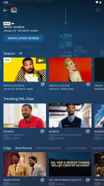 The NBC App - Stream TV Shows Скриншот 3