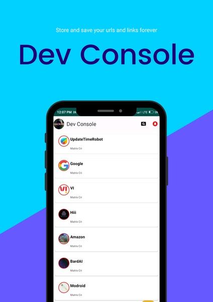 Dev Console Capture d'écran 3