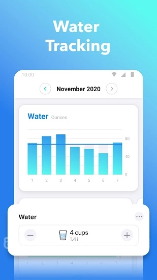 Nutrilio Food Journal Water & Weight Tracking Captura de pantalla 3