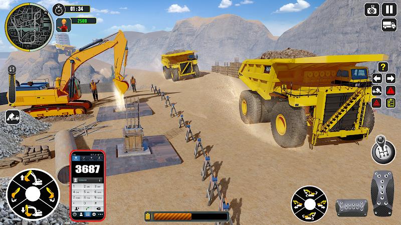 Bagger-LKW-Simulator-Spiel Screenshot 4